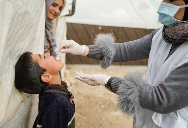 Em 2022, equipes de MSF apoiaram a campanha nacional de vacinação contra o cólera lançada pelo Ministério da Saúde do Líbano.  © Mohamad Cheblak/MSF