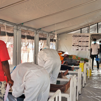 Centro de tratamento de cólera em Quelimane, capital da Zambézia. Foto: Martim Gray Pereira/MSF