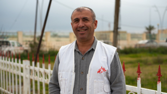Aso Khalil atuou como supervisor de enfermagem no projeto de MSF em Hawija, Iraque. © Hassan Kamal Al-Deen/MSF