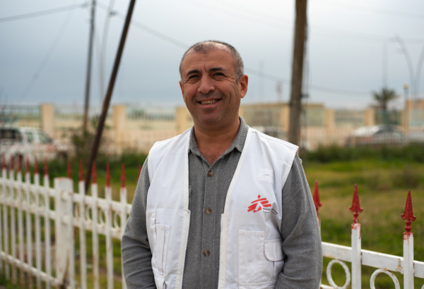 Aso Khalil atuou como supervisor de enfermagem no projeto de MSF em Hawija, Iraque. © Hassan Kamal Al-Deen/MSF