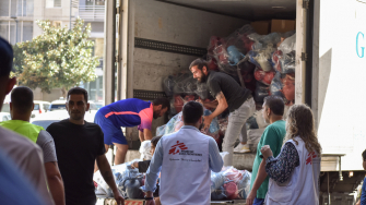 Mobile Clinics and Distribution of NFI in Beirut