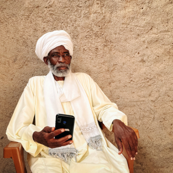 Youssef Mohamed, deslocado de Darfur do Norte, no Sudão, agora vive no leste do Chade. © Hareth Mohammed/MSF