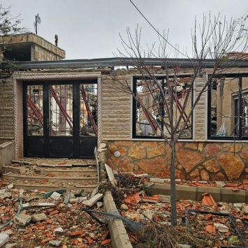 Casa destruída após ataques no Líbano. Foto de 28 de novembro de 2024. ©MSF