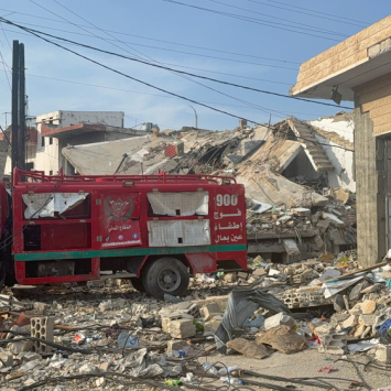 Destruição em Ain Baal após ataque israelense. © Maryam Srour/MSF